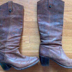 Frye Boots - Jackie Button in Cognac